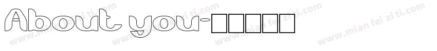 About you字体转换